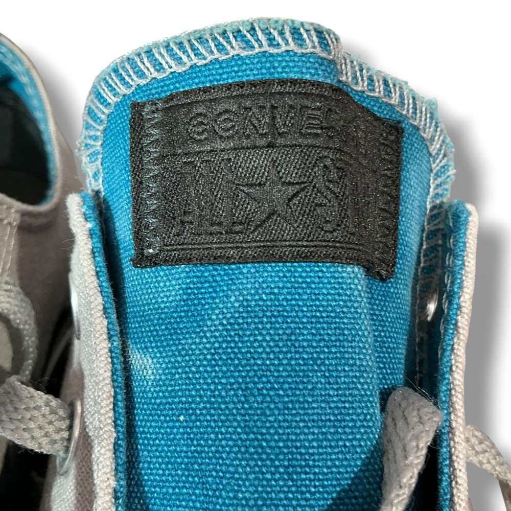 Converse Teal & Gray Canvas Low-Top Sneakers - Picture 9 of 12
